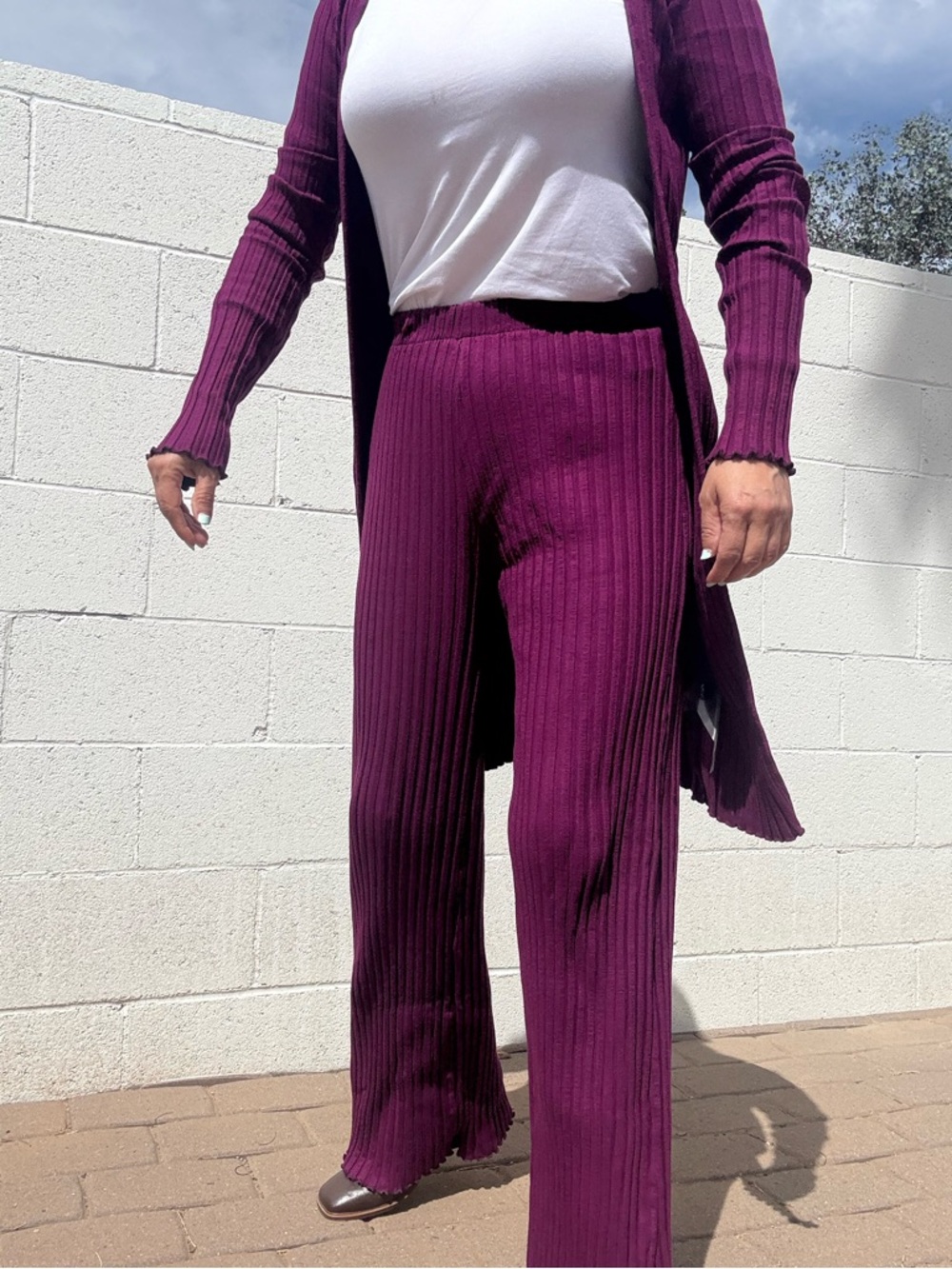 Simon Miller Ribbed Open Cardigan - Picture 4 of 5
